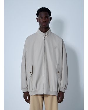 Miu Miu Panama Blouson Jacket - Gray