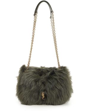 Saint Laurent "Jamie 4.3" Mini Shearling Bag - Multicolor