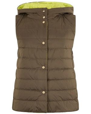 Herno Reversible Padded Vest - Green