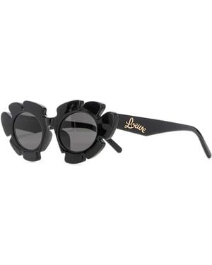 Loewe Acetate Paula S Ibiza Flower Sunglasses - Black