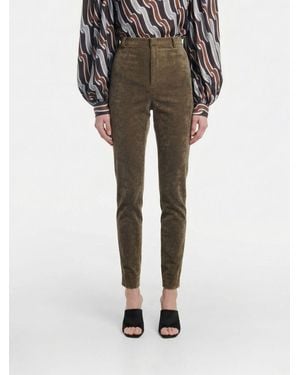 Gucci Velvet Skinny Pants - Natural