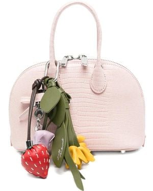 Self-Portrait Tote Bag Calf Leather - Pink