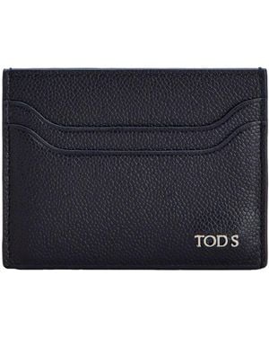 Tod's Leather Card Holder - Blue