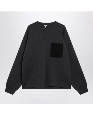 Loewe Charcoal Sweater - Black