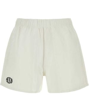Bode Cotton Bermuda Shorts - White