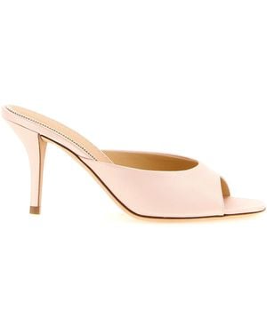 Magda Butrym Satin Mules - Natural