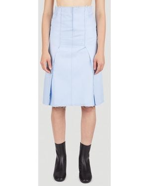 Raf Simons Panel Denim Skirt - Blue