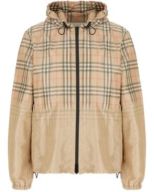 Burberry Clothing Jackets - Natural