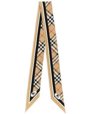 Burberry Check Wool Foulard - Metallic