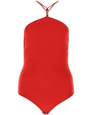 Bottega Veneta Stretch Cashmere Blend Bodysuit - Red
