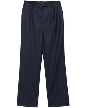 Prada Pinstripe Pants - Blue
