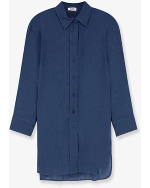 Eres Mignonette Linen Shirt - Blue