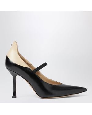 Fendi Nude Court Shoes - Black