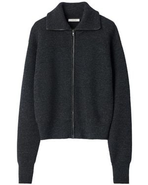 Lemaire Wool Zipped Cardigan - Black