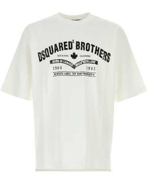 DSquared² Dsquared Cotton Oversize T-Shirt - White