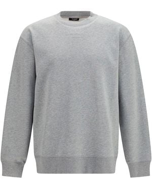 Balmain Embroidered Logo Crewneck Sweatshirt - Gray