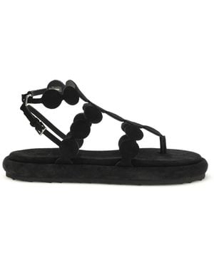 Pierre Hardy Suede Sandals - Black