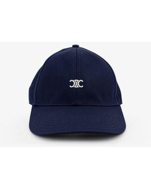Celine Cotton Baseball Hat - Blue