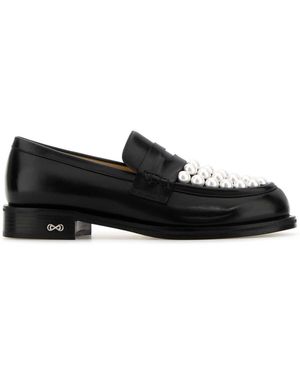 Mach & Mach Mach&Mach Leather Sirene Loafers - Black