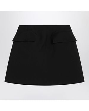 McQueen Wool Skirt - Black