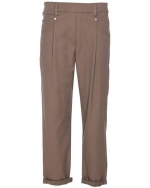 Brunello Cucinelli Monile Pants - Brown