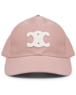 Celine Cappello Da Baseball Con Logo - Pink