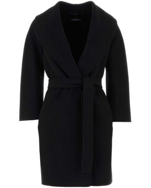 Max Mara S Maxmara Wool Messi Coat - Black