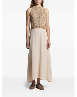 Peserico Neutrals Dresses - Natural