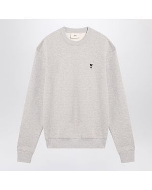 Ami Paris Ami De Cå“Ur Crewneck Sweatshirt - White