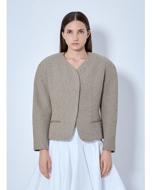 Jacquemus La Petite Veste Ovalo Blazer - Gray