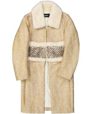 DSquared² Single-Breasted Coats - Natural