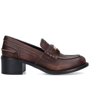 Miu Miu Penny Loafers' Loafers - Brown