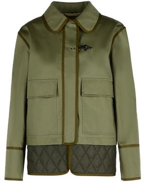 Fay Cotton Blend Jacket - Green