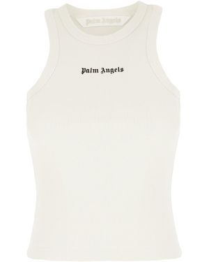 Palm Angels Clothing Coats - White