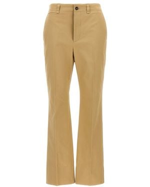 Saint Laurent Drill Pants - Natural