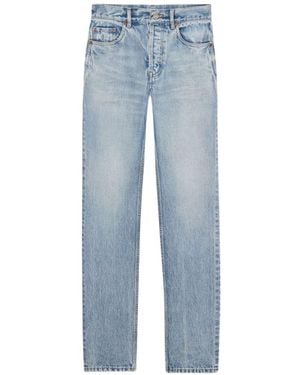 Saint Laurent Organic Cotton Denim Jeans - Blue