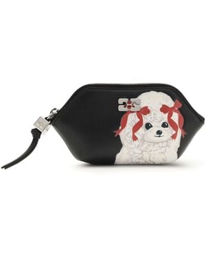 Ganni Coin Purse Bou - Black