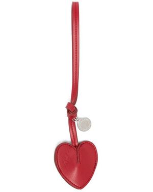 Stella McCartney Heart Shape Charm Keyring - Red