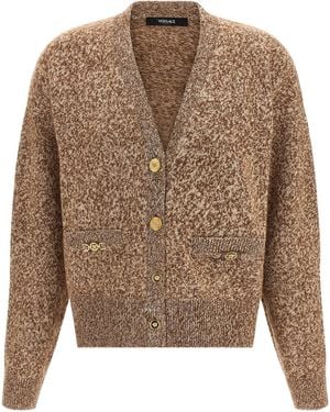 Versace 'Medusa '95' Button Cardigan - Brown