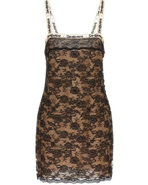 Saint Laurent Slip Dress - Brown