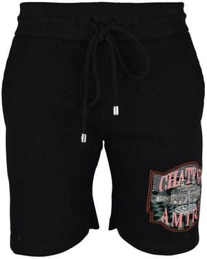 Amiri Chateau Crochet Shorts - Black