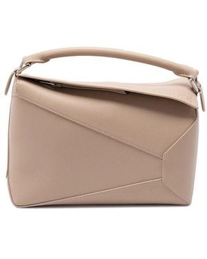 Loewe 'Puzzle Edge' Medium Bag - Natural
