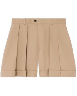 Celine Wool Shorts - Natural