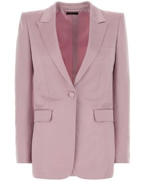 Tom Ford Powder Cotton Blend Blazer - Pink