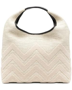 Missoni Neutrals Tote Bags - White