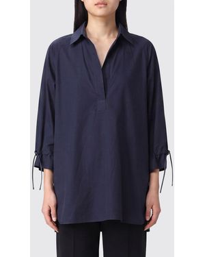 Max Mara Classic Poplin Shirt - Blue