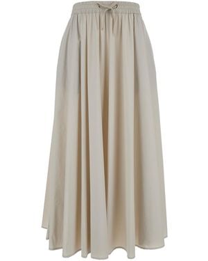 Herno Maxi Dress With Drawstring - White