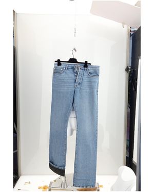 Dior Dior Homme Denim Con Inside Cannage Pants - Blue