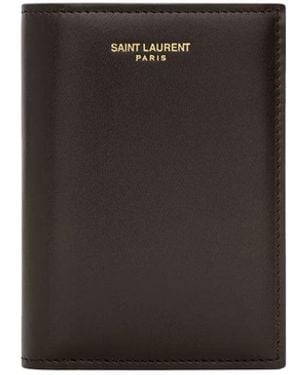 Saint Laurent Paris Credit Card Wallet - White
