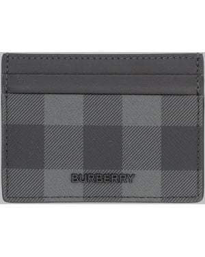 Burberry Card Holder Check - Gray
